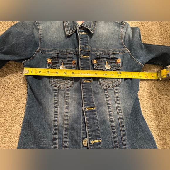 True Religión Blue Denim Jean Jacket Size Small - Picture 10 of 12